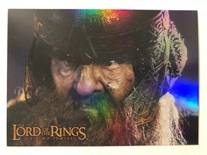 2002 The Lord of Rings Two Towers GIMLI Prismatic Foil Card John Rhys-Davies #8