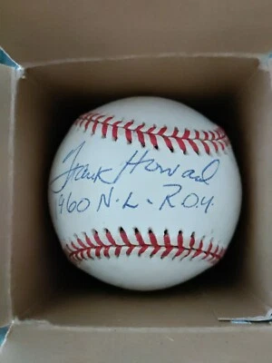Frank Howard Autographed Baseball Washington Senators Nationals MLB Inscribed - Image 1 of 4