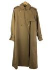 Burberry Trenchcoat beige langer Mantel Nova kariert Baumwolle Damen Größe UK4 US2 gebraucht