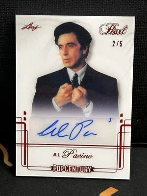 2024 LEAF CENTURY PEARL AL PACINO AUTO AUTOGRAPH SSP GODFATHER SCARFACE Red 2/5 - Image 1 of 2