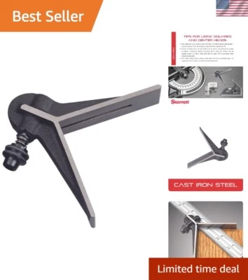 User-Friendly Cast Iron Center Head Attachment for Combination Squares & Bevels - Image 1 of 4