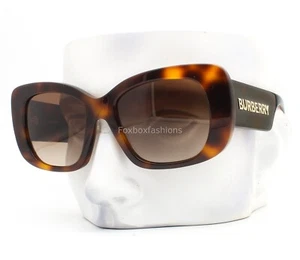 Burberry Sunglasses BE4410 3316/13 Light Brown Havana Gold Logo w/case - Picture 1 of 9