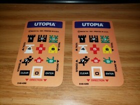 Intellivision Overlays - Utopia ORIGINAL, BRAND NEW!