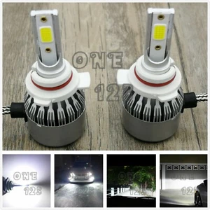 9012 HIR2 6000K Kit High Low Beam White 55W CSP LED Headlight Bulbs Conversion - Picture 1 of 10