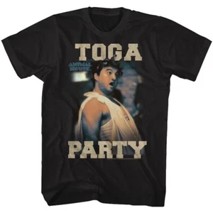 Animal House Movie Mens T Shirt Toga Party Faber College Black Cotton - Picture 1 of 3