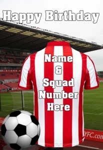 pnc181 Stoke City Happy Birthday Greetings Card Personalised Create 4 Any Event - Picture 1 of 1