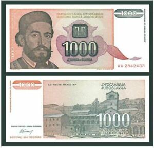 Yugoslavia 1000 Dinara 1994 (UNC) (OFFER)