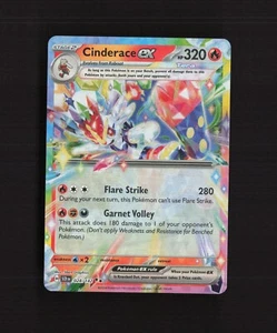 Tarjeta Pokémon Holo Ultra Rara Corona Estelar Cinderace ex 028/142 Casi Nueva - Imagen 1 de 2