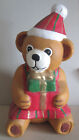 Weihnachtsbr, Geschenkebr, Teddy aus Pappmache gro Dekoration 37 cm sitzend