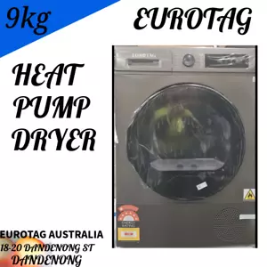 🔥Eurotag 9kg Heat Pump Dryer - Black inox 9KG-HPD Brand new made in Turkey 🔥 - Picture 1 of 5