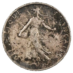 France - 50 centimes Semeuse 1908 - argent - F.190/15 Gad.420 - Monnaie O. Roty - Imagen 1 de 2