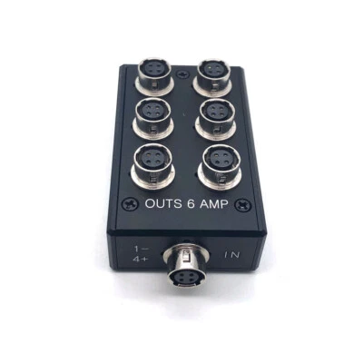Sound Devices 633 688 Zoom F8/F4 Hirose 4 pin power outs 6 AMP Distributor Box - Image 1 of 4