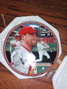 Mark McGwire Cardinals 1999 Home Run Hero Bradford Exchange Collector Plate COA - Picture 1 of 4