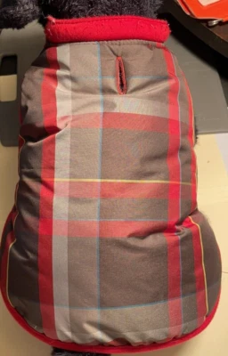 Botas y Chaqueta Barkley Perro TALLA PEQUEÑA Cuadros Rojo Foto 1 de 4