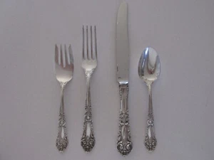 1941 Reed and Barton "French Renaissance" Sterling Silver 4-Piece Place Setting - Picture 1 of 8