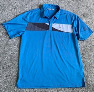 Mens Shirt Travis Mathew Golf Polo Short Sleeve XL BLUE WITH BELLA COILINA - Picture 1 of 10
