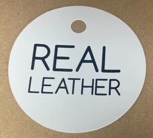 Real Leather Tag / Sale Shop Tags / Price Ticket - Picture 1 of 4