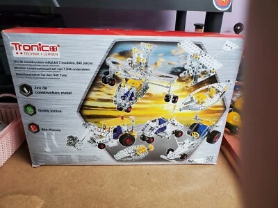 Tronico 7 In 1 Set Build Your Own Plane Boat Car Tractor Metal Construction Kit - Image 1 of 4