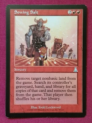 Magic The Gathering URZA'S DESTINY SOWING SALT single red card MTG - Image 1 of 2