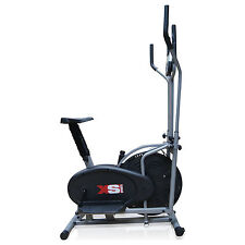 Exercise Bike Elliptical Cross Trainer 2 in 1 Cardio Fitness Workout Machine