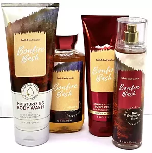 ๐4 BATH & BODY WORKS SHOWER GEL,BODYWASH,BODY CREAM, MIST BONFIRE BASH 8oz ๐ - Picture 1 of 1