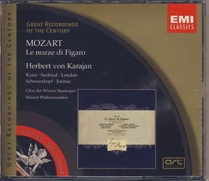 Mozart - Kunz, Seefried, Karajan: Le Nozze di Figaro (2CDs) Like New - Picture 1 of 2