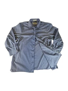 Orvis Hemd Erwachsene Größe 16 blau weiß Gingham kariert 3/4 Arm Freizeit Herren " - Bild 1 von 15