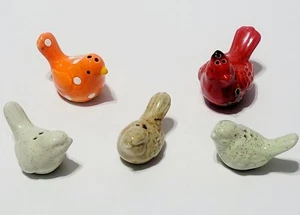 Salt and Pepper Shakers Gorgeous Birds High Shine Polished VINTAGE RARE Lot 5 - Picture 1 of 8