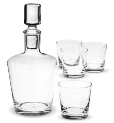 Libbey Craft Spirits 38.5oz Glass Whiskey Decanter w/ Rocks Glasses - Set of 5 - Image 1 of 3