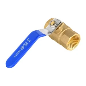 EFIELD 1"× 1"Female Thread NPT Ball Valve Blue Lever Brass No Lead Free Shipping - Picture 1 of 1