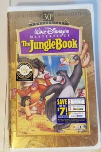 The Jungle Book (VHS, 1997, 30th Anniversary Limited Edition) Walt Disney NEW - Imagen 1 de 2