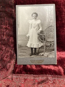 Antikes Foto Junge Ida Braun Tochter von Rev. Braun Hutchinson, Minnesota - Bild 1 von 8