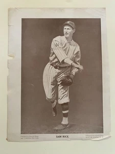 Sam Rice 1920 Washington Senators Baseball Magazin M114 - Bild 1 von 2