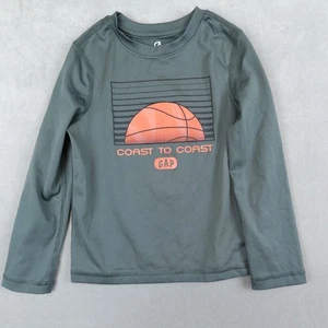 Gap Fit Shirt Youth Boys Dri Athletic Top Size XS 100% Polyester Running Gray - Picture 1 of 8