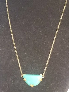Vintage Chalcedony Pendant Necklace, Estate - Picture 1 of 18
