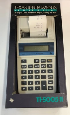 1988 Texas Instruments TI-5005 II Calculator Printer Desktop Boxed - Image 1 of 4