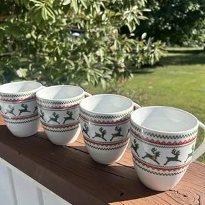 4 Vintage Studio Nova Winterland Tassen Kaffee Tee Weihnachten Rentier Y0743 - Bild 1 von 7