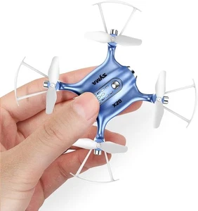 SYMA Mini Drones Flying Helicopter Auto Hovering 3D Flip - Blue - Scratch & Dent - Picture 1 of 6