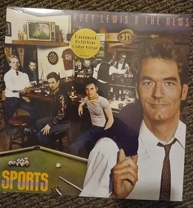 HUEY LEWIS & THE NEWS Sports Ltd Edition Olive GREEN Vinyl 2023 40th Anniversary - Picture 1 of 4