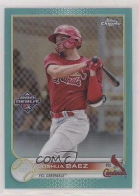 2022 Topps Pro Debut Chrome Aqua Refractor /75 Joshua Baez #PDC-40 - Image 1 of 2