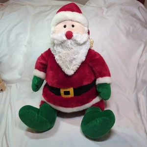 Peluche anni 90 Russ Babbo Natale 22" morbido vintage grande segno distintivo  - Foto 1 di 10