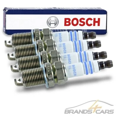 4x BOSCH ZÜNDKERZE FÜR MERCEDES C-KLASSE W203 S203 CL203 180 200 55 AMG - Bild 1 von 4