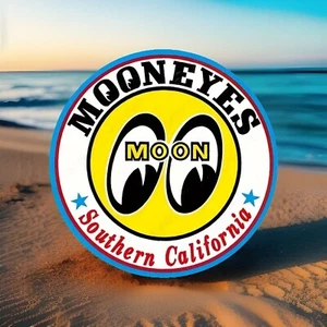 🔥MOON EYES Southern Calif RACING HUGE 5” Sticker Decal Speed HOT ROD MoonEyes - Bild 1 von 9