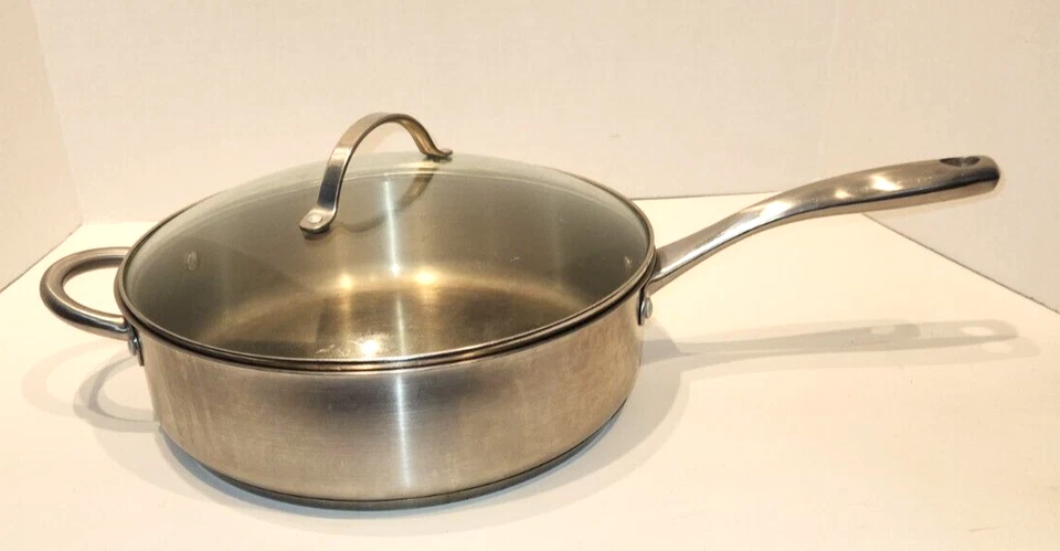 Kuhn Rikon сковорода из нержавеющей стали со стеклянной прозрачной крышкой - SKU BR1 - Изображение 1 из 4