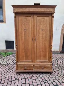 Kleiderschrank Wäscheschrank antiker Schrank Jugendstil kostenlose Lieferung - Bild 1 von 16