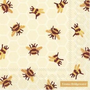 Servilletas de papel para almuerzo Emma Bridgewater Bumble Bee impresas 3 capas servilletas de fiesta - Imagen 1 de 1
