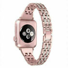 Bling Crystal Stainless Steel Band Iwatch Strap For Apple Watch Series 5 4 3 2 1