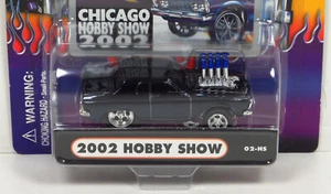 1963 Plymouth Savoy Gasser 2002 Hobby Show 63 Mopar Black Diecast Car 1:64 - Picture 1 of 6