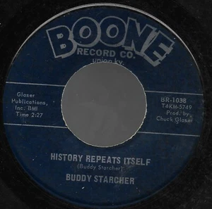 History Repeats Itself, Sniper Hill * by Buddy Starcher (7", 1966, Boone) VG - Picture 1 of 2