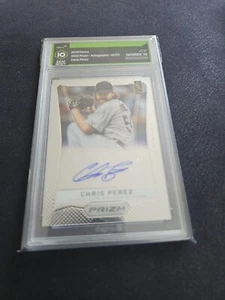 2012 Panini Prizm Chris Perez Autograph Card Number CP Degree Grading 10 - Picture 1 of 2